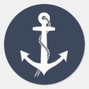 Recherche de ancre bleu marine autocollants Minimaliste