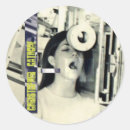 Recherche de bouche ouverte autocollants Tête