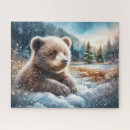 Recherche de neige puzzles Forêt enneigée