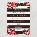 Recherche de rayures rouges et blanches invitations Fleurs