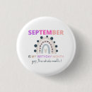 Recherche de anniversaire par mois badges Arc en ciel