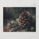 Recherche de pomme de pin cartes postales Hiver