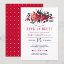 Recherche de modern gender reveal invitations Rose ou bleu