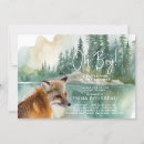 Recherche de petit renard invitations Aquarelle