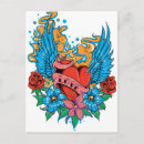 Recherche de femme tatouage cartes postales Vintage
