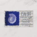 Recherche de coquillages bleus cartes visite Customer