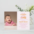 Recherche de de citrouille de fille anniversaire invitations Bébé fille