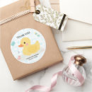 Recherche de baby shower de canard autocollants Bleu