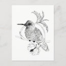 Recherche de oiseaux noirs cartes postales Fleur