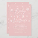 Recherche de pink snowflake baby shower invitations Bébé son froid dehors