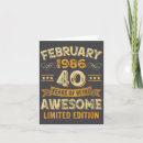 Recherche de 1986 anniversaire cartes Drôle
