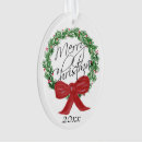 Recherche de wreath ornements Aquarelle