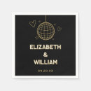 Recherche de années 70 serviettes Noir et or