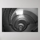 Recherche de phare noir et blanc posters Escalier