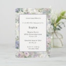 Recherche de de lavande anniversaire invitations Féminin