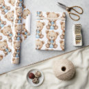 Recherche de biberon papier cadeau Bleu