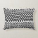 Recherche de zigzag noir et blanc coussins Tendance
