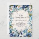 Recherche de blanc bleu invitations Élégant