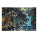 Recherche de loup et lac posters Faune