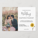 Recherche de tournesol mariage invitations Élégant