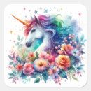 Recherche de jolie licorne autocollants Arc en ciel