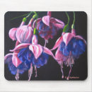 Recherche de fuschia tapis souris Noir