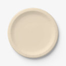 Recherche de beige assiettes en papier Neutre