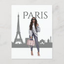 Recherche de mode de femmes cartes postales Tour eiffel