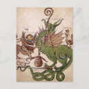 Recherche de dragon cartes postales Médiéval