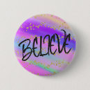 Recherche de pourpre et bleu badges Girly