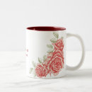 Recherche de rose vintage tasses Rouge