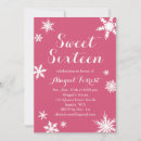 Recherche de winter 16ans anniversaire invitations Rose