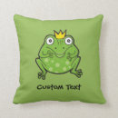 Recherche de prince grenouille coussins Vert