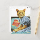 Recherche de collage chat cartes postales Média mixte