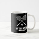 Recherche de fan de tennis tasses Joueur de badminton