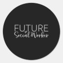 Recherche de travail social autocollants Futur travailleur social
