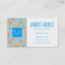 Recherche de plage vintage cartes visite Monogramme