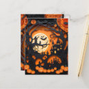 Recherche de maison hantée halloween cartes postales Nuit lunaire