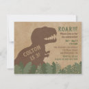 Recherche de tyrannosaurus rex anniversaire invitations Jurassique