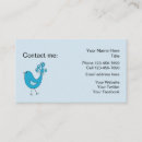 Recherche de gazouillement cartes visite Contact
