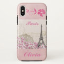 Recherche de tour eiffel vintage iphone coques Aquarelle