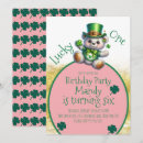 Recherche de jour de la saint patrick invitations Trèfle