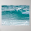 Recherche de grandes vagues pour surfer posters Turquoise