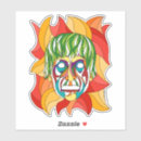 Recherche de visage abstrait autocollants Abstract