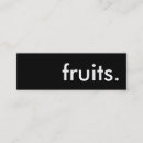 Recherche de fruits cartes visite Customer