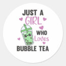 Recherche de thé kawaii autocollants Boba