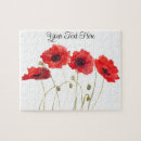 Recherche de fleurs rouges puzzles Nature