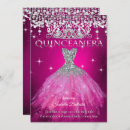 Recherche de fuchsia quinceanera invitations 15e