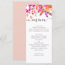 Recherche de mariage menus Aquarelle