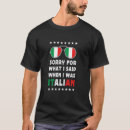 Recherche de italienne fière tshirts Drôle